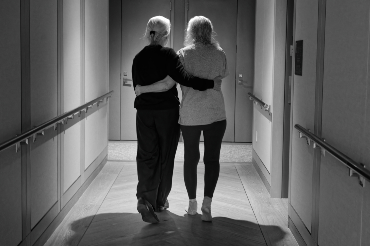 “I feel really committed to taking care of her. When we decided to be together, one of the promises that we made was that we will always take care of each other. I don’t think I could ever abandon her.” Photo: Carl Glassman/Tribeca Trib