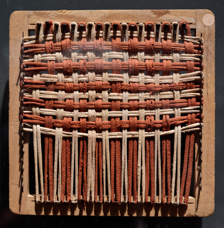 Yocheved Farber brought this potholder loom with her to the Vilna ghetto and labor camp. At age 6, the Nazi murdered her in a Kinderaktion (children’s roundup). Her parents survived the rest of the war in hiding and kept her belongings with them.